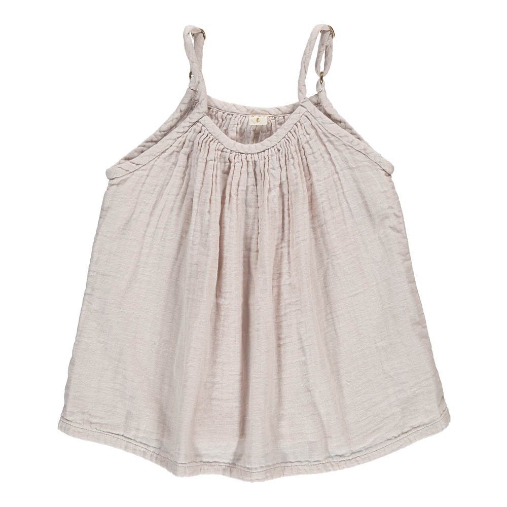 Numero 74 - Top Coton Bio Mia - Fille - Powder S018