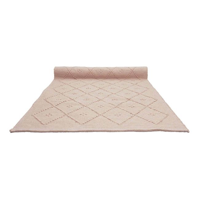 Teppich aus Wolle Diamond  Mattrosa