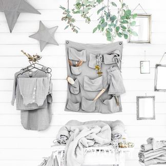 Numero 74 Bolsillos mural de almacenamiento --listing