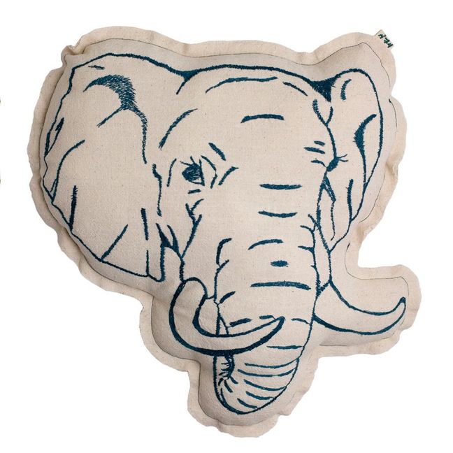 Elephant cushion | Natural S000