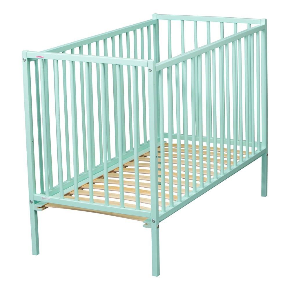 Lit Bebe Remi 70x140 Cm Laque Vert Amande Combelle Design Bebe Smallable