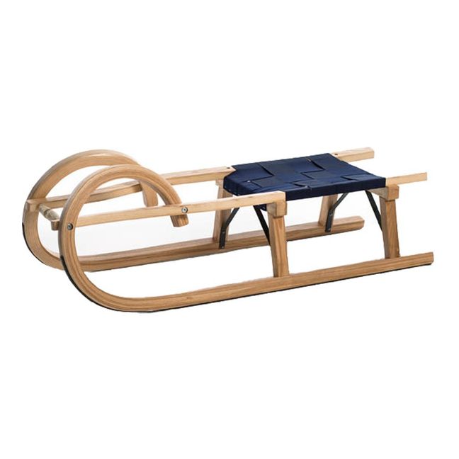 Luge standard plus en frêne 100 cm | Bleu marine