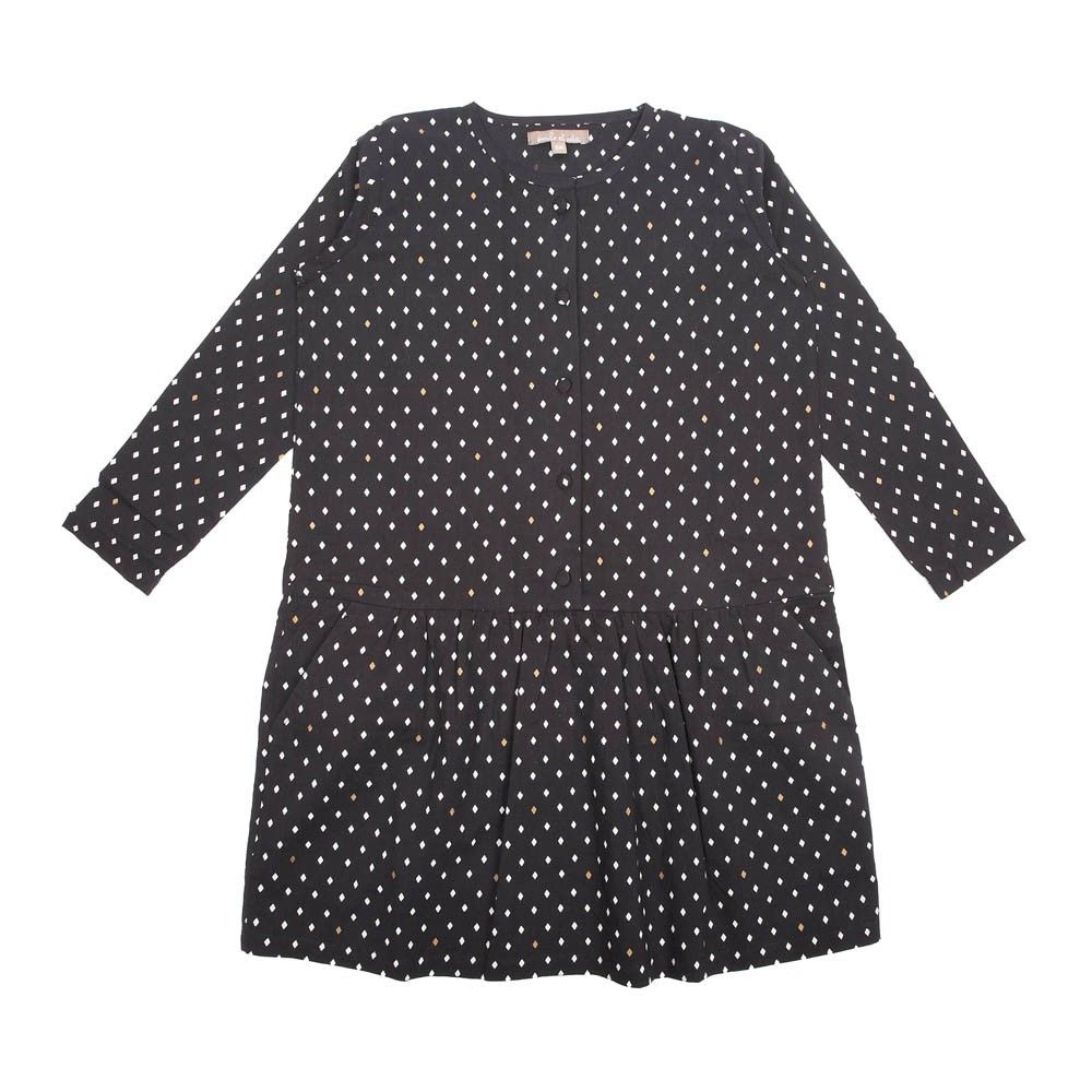 Emile et Ida - Robe Losanges - Fille - Noir