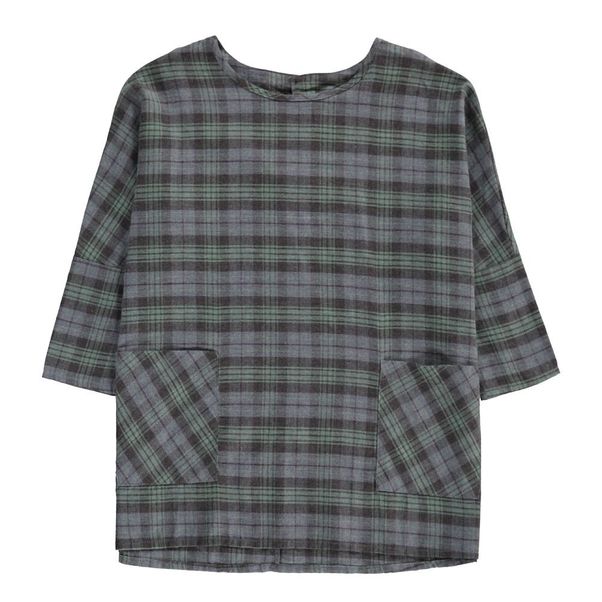 Dark Green Plaid Dress