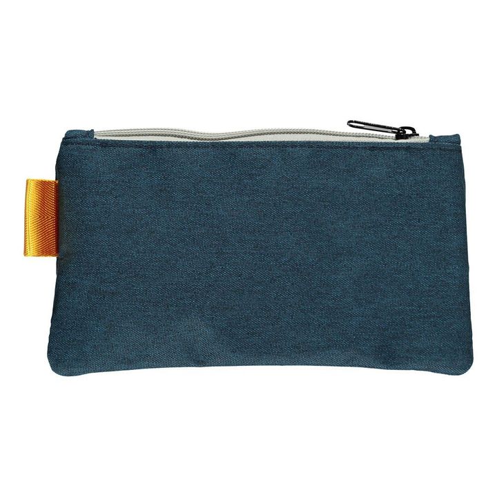 Flat Pencil Case | Navy blue- Product image n°1