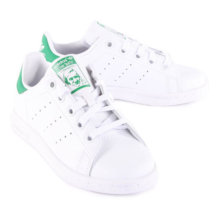 Adidas Cuero Cordones Elásticos Smith Verde - Verde | Smallable