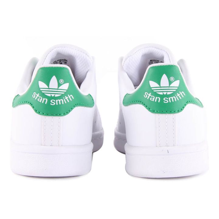 Estados Unidos Labe Lengua macarrónica Adidas - Zapatillas Cuero Cordones Elásticos Stan Smith Verde - Verde |  Smallable