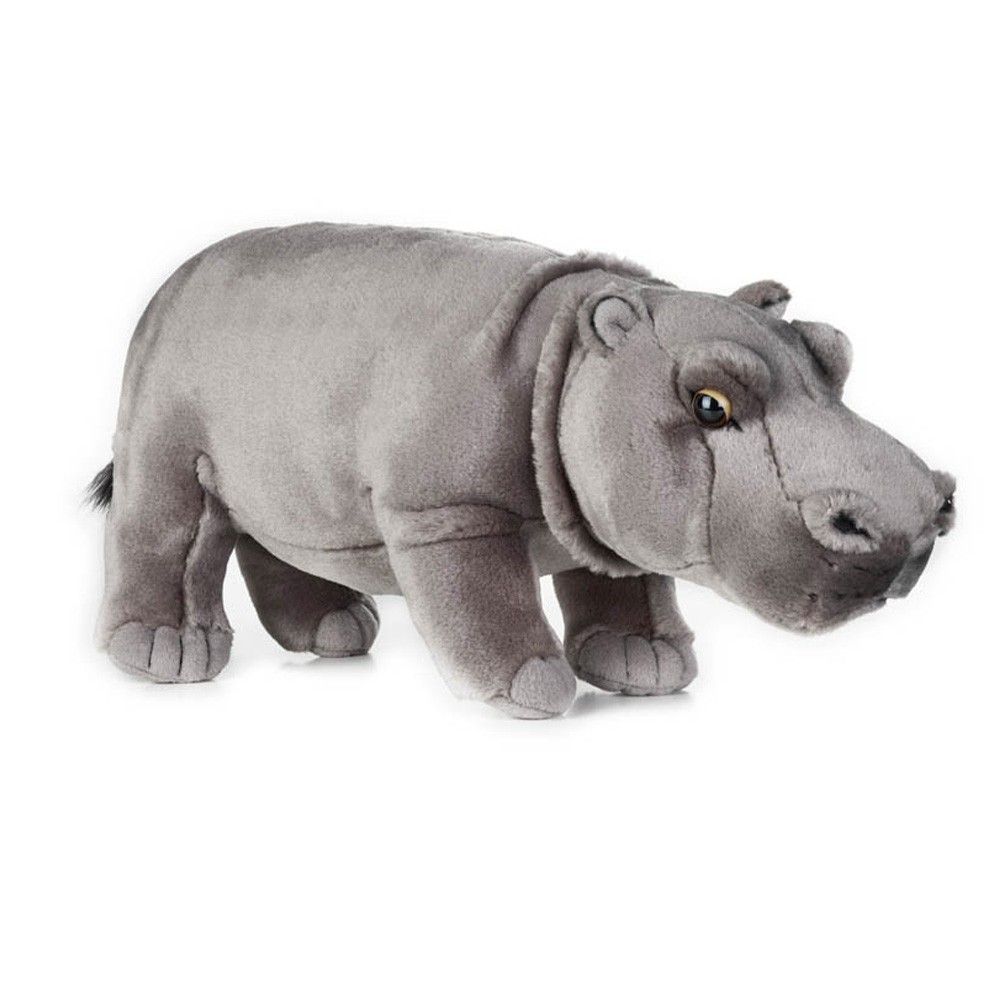 National Geographic - Peluche Hippopotame 31 cm - Gris