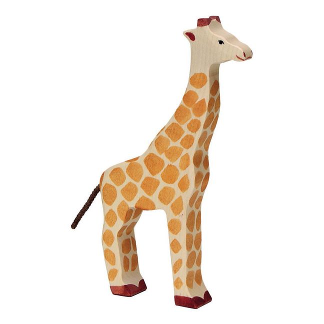 Figurine en bois girafe