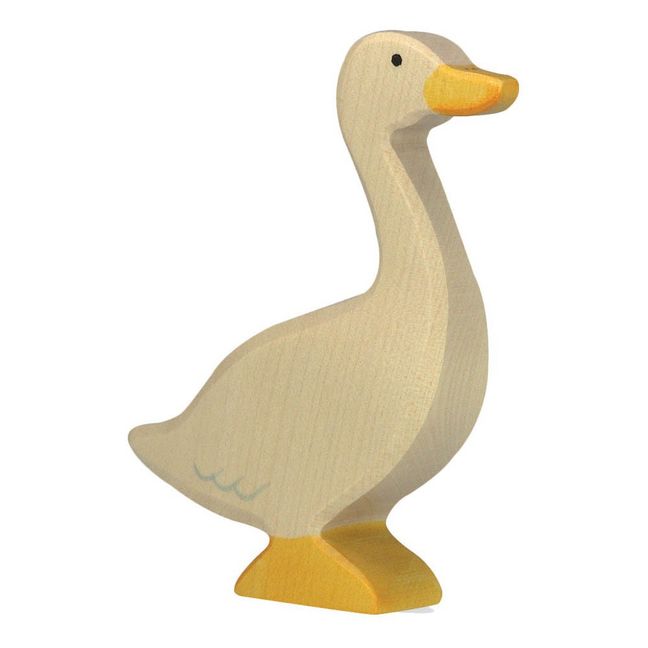 Wooden Goose Figurine