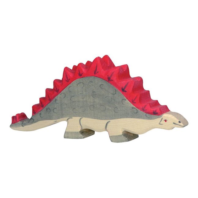 Wooden Stegosaurus Figurine