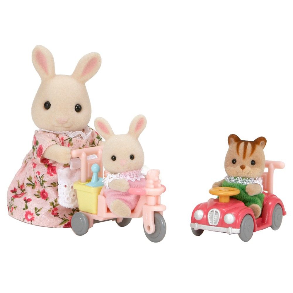 Sylvanian - Tricycle et mini voiture bébés - Multicolore