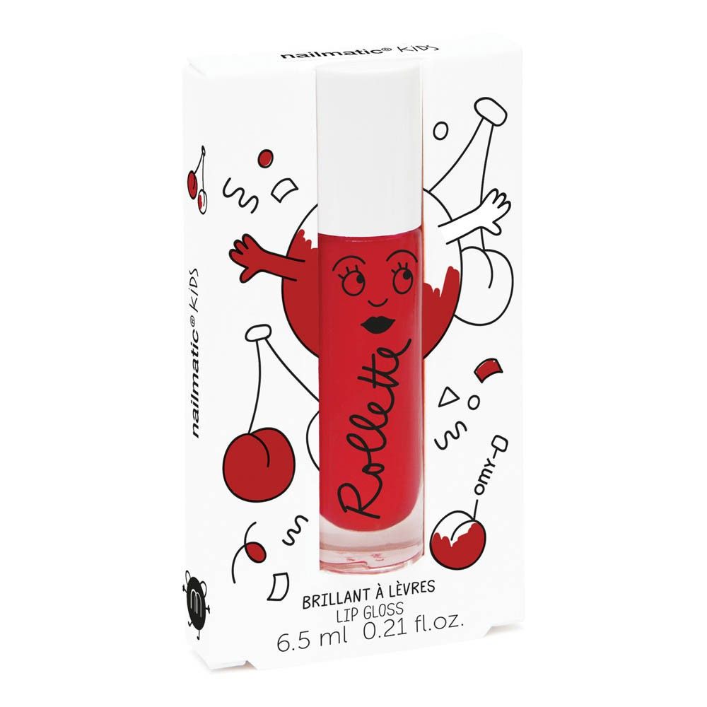 Nailmatic Kids - Rollette brillant à lèvres cerise - 6,5 ml - Rouge