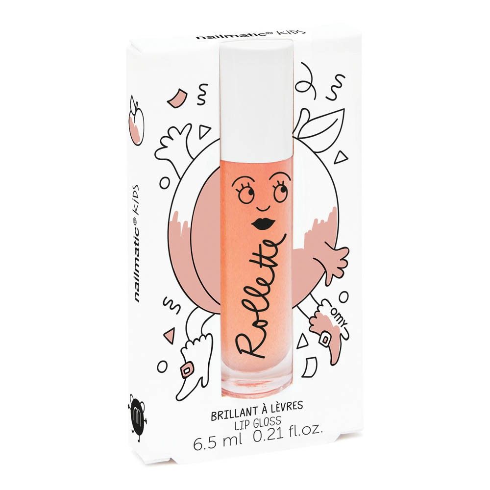 Nailmatic Kids - Rollette brillant à lèvres pêche - 6,5 ml - Orange