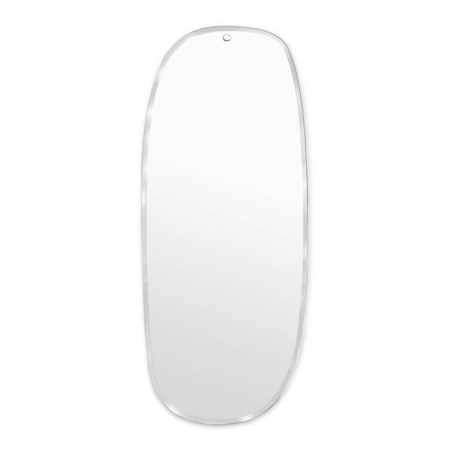 Miroir extra plat biseauté - forme aléatoire rectangulaire 35x83 cm