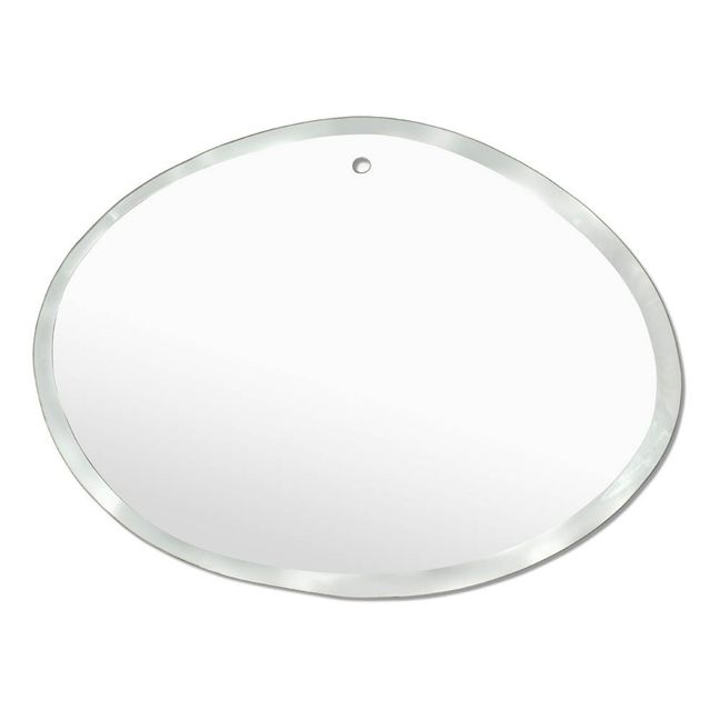 Specchio extra piatto smussato - forma ovale orizzontale 55x40 cm