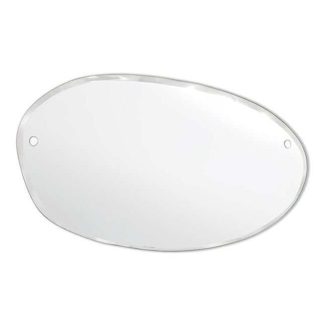 Specchio extra piatto smussato - forma ovale orizzontale 100x60 cm