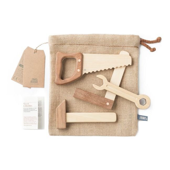 toy wooden tool kit