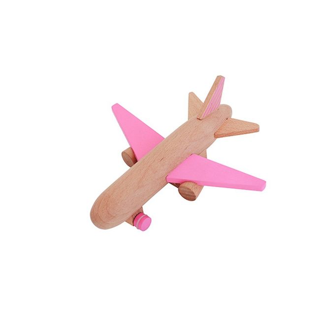 Wooden Aeroplane Pink
