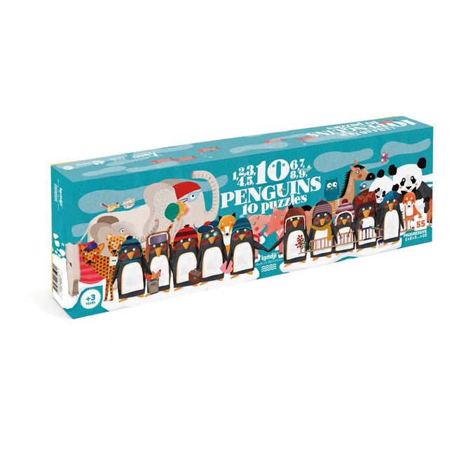 Puzzle 10 Pinguine  