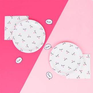 Mathilde Cabanas Platos Bisou - Lote de 8 Multicolor-listing