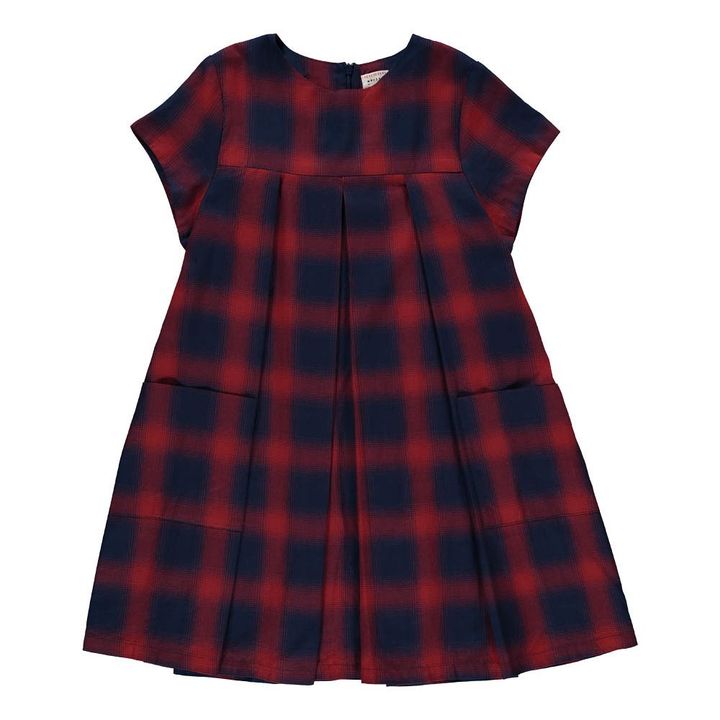 Pleated Checked Evy Dress Navy blue Morley Fashion Children