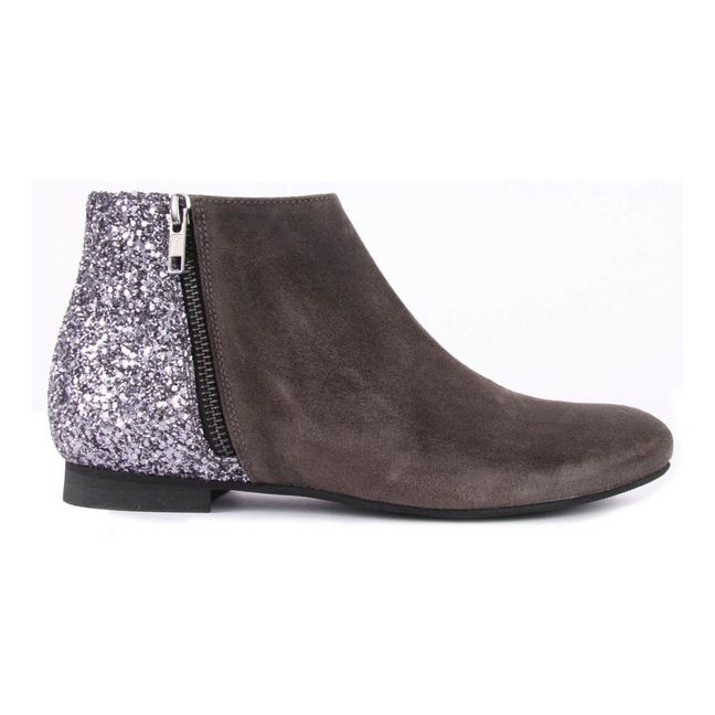 Boots Suede Jennifer | Gris anthracite