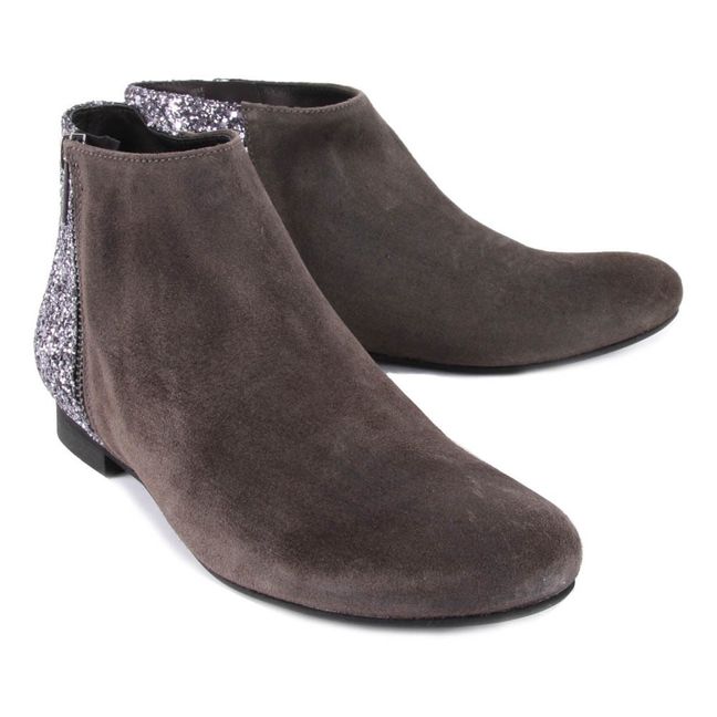 Boots Suede Jennifer | Gris anthracite
