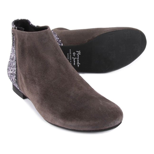 Boots Suede Jennifer | Gris anthracite