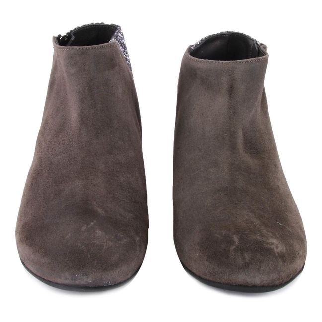 Boots Suede Jennifer | Gris anthracite