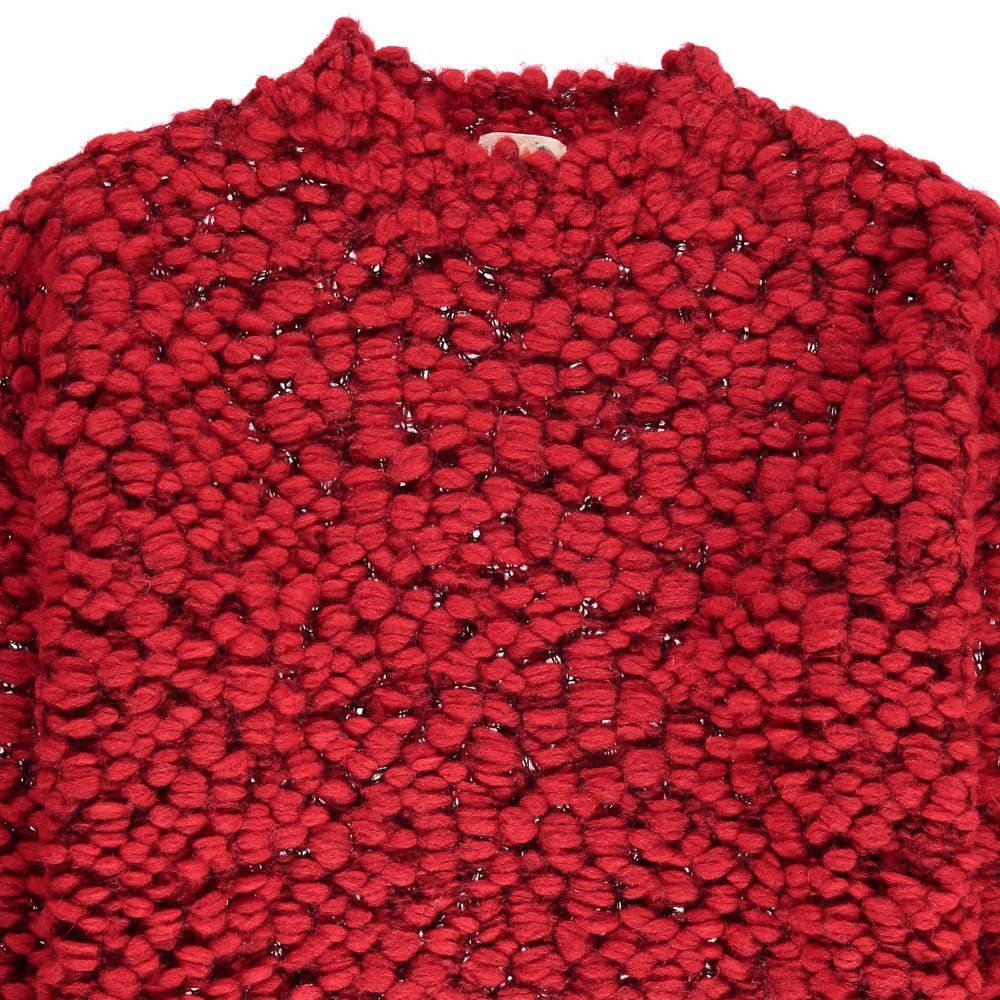 Thick-Knit Alma Jumper Red Soeur Fashion Teen , Children , Adult