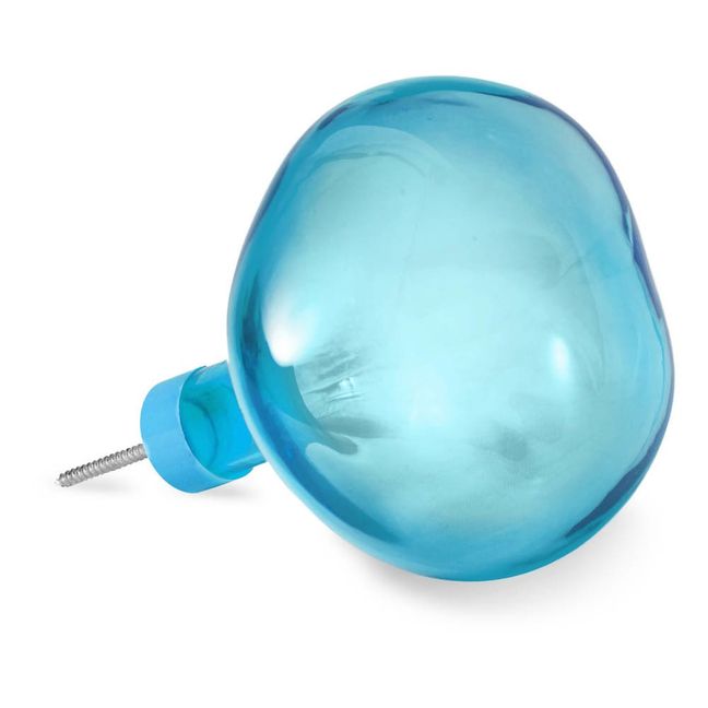 Large Bubble Glass Hook Blue