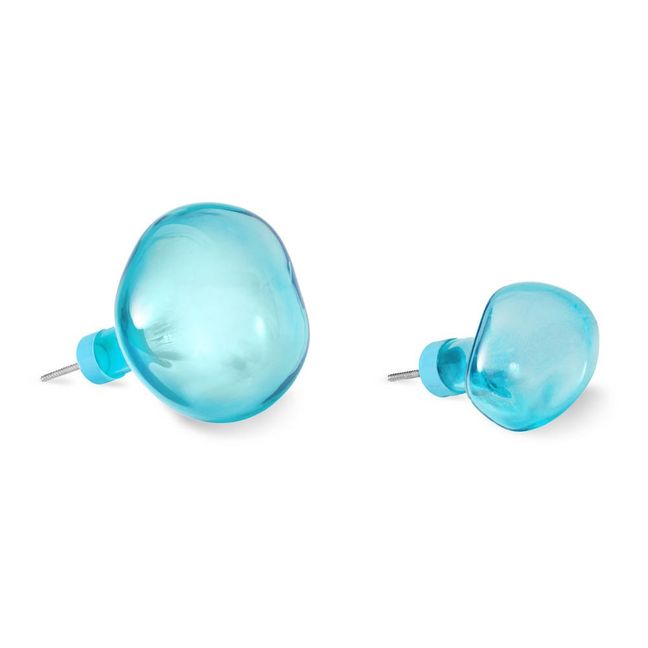 Colgador de cristal Bubble grande | Azul