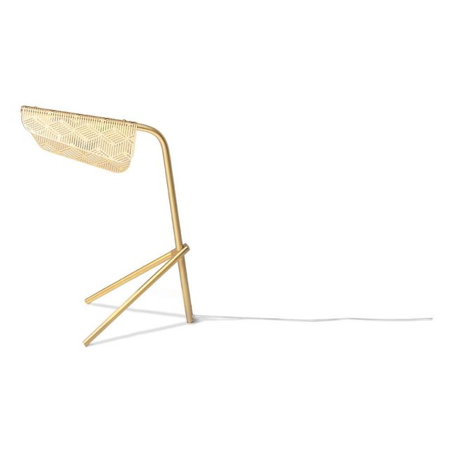 Mediterranea Brushed Brass Table Lamp Gold