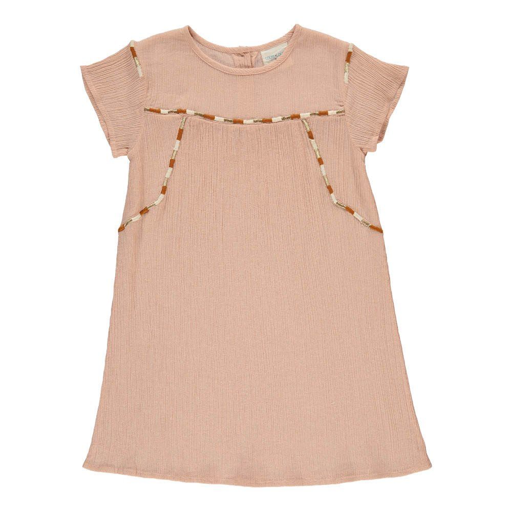 Louis Louise - Robe Crêpe de Coton Raquel - Fille - Rose