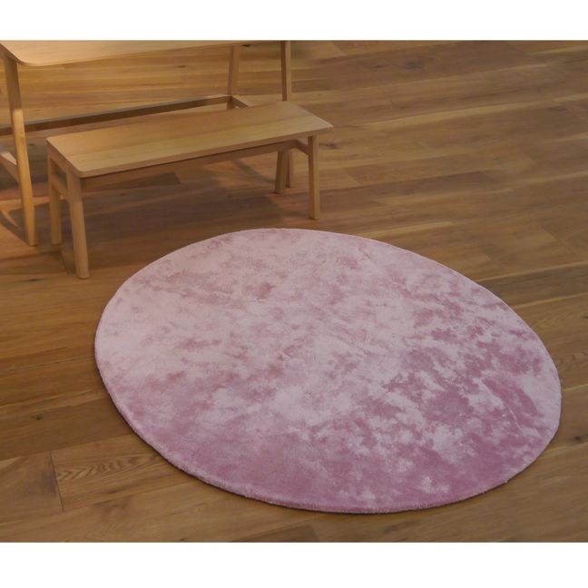 Runder Teppich  | Rosa
