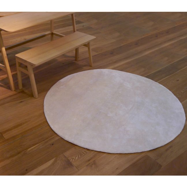 Alfombra redonda | Blanco
