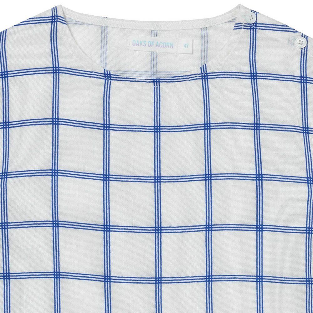 checked blouse material