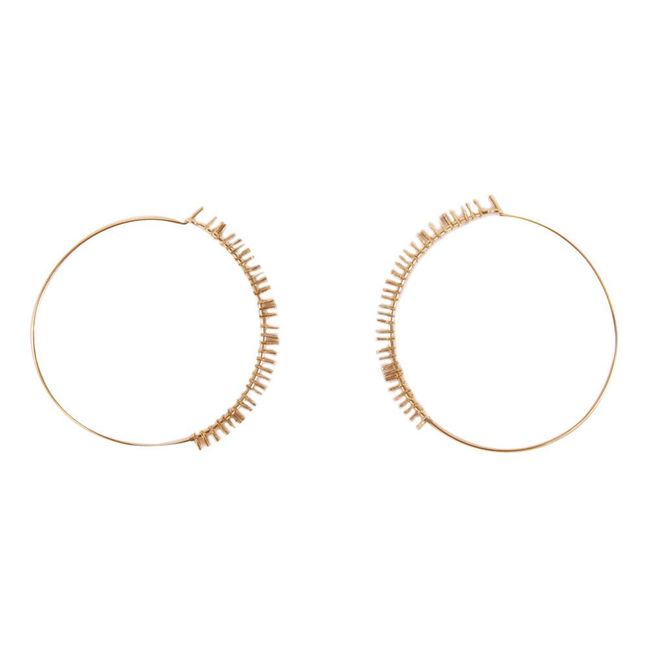 My Large Gold Over Silver Hoop Earrings | Gold