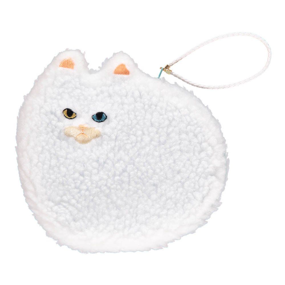 Keora Keora - Pochette Large Fluffy Cat Blanc - Fille - Blanc