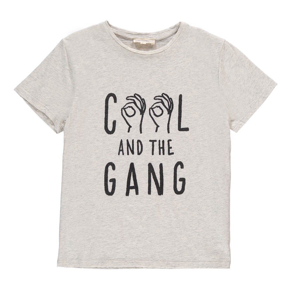 Cool and the gang t shirt heather white hundred pieces fashion