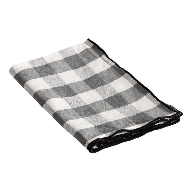 Asciugamano Bordo Tela  | Vichy Ardoise