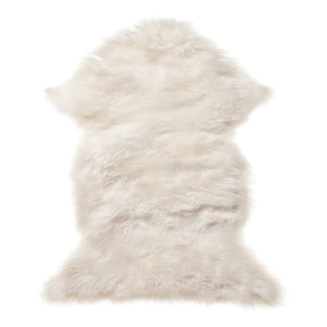 Piel de oveja inglesa 65x95 cm Blanco Blanco