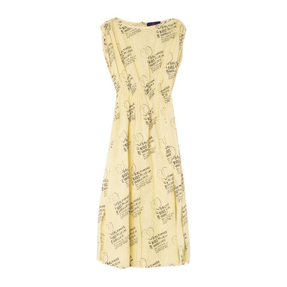 The Animals Observatory - Robe Longue Marten - Fille - Jaune pâle