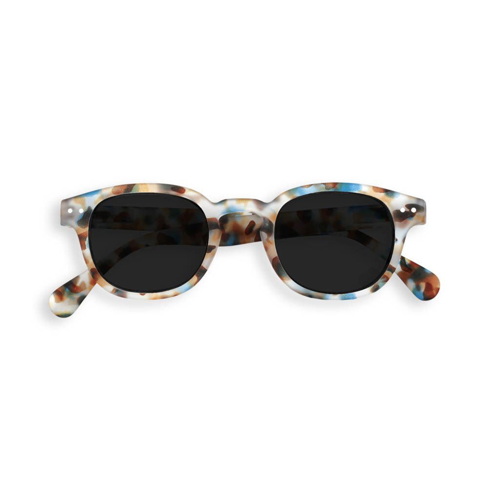 IZIPIZI - Lunettes de Soleil #C Tortoise Collection Adulte - Garçon - Bleu