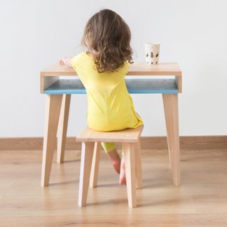 Paulette et Sacha Taburete Punto y coma-listing