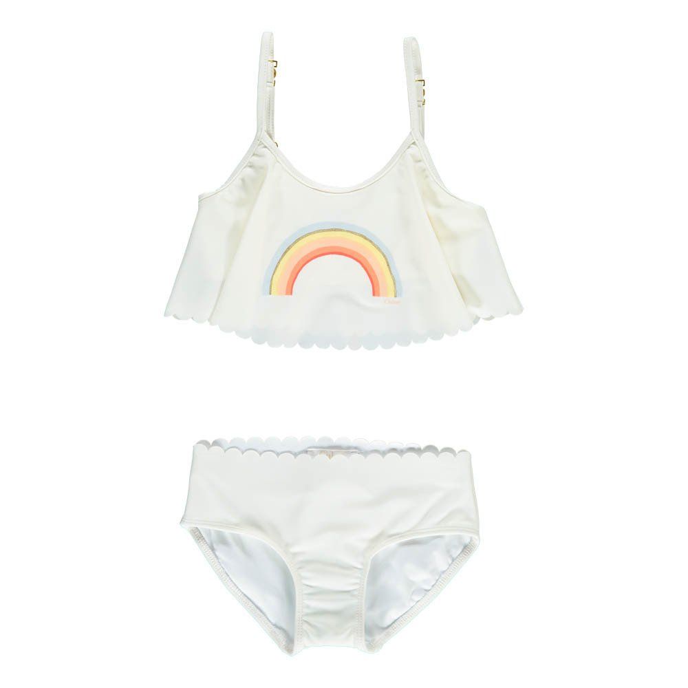 Bikini Encaje Arcoiris Blanco Chloé Moda Joven , Infantil