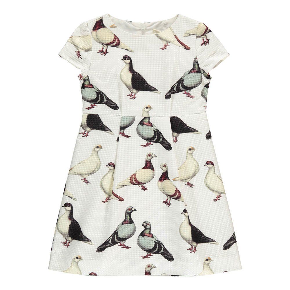 Etiket - Robe Pigeons Kiny - Fille - Blanc