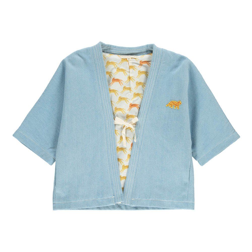 Hundred Pieces - Veste Kimono - Fille - Denim bleached