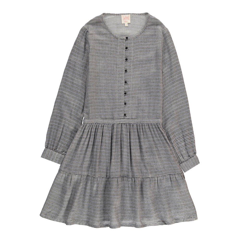 Swildens Teen - Robe Rayée Qibou - Fille - Bleu